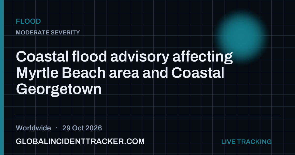 Flood incident in worldwide on 29 October 2026 — Global Incident Tracker report card