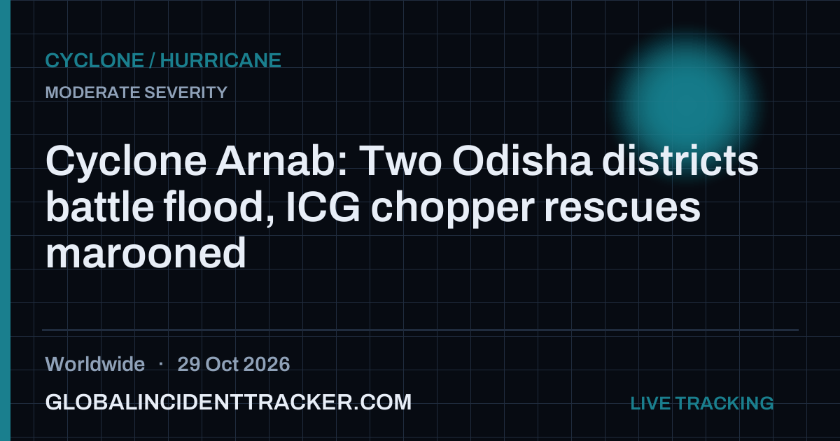 Cyclone / Hurricane incident in worldwide on 29 October 2026 — Global Incident Tracker report card