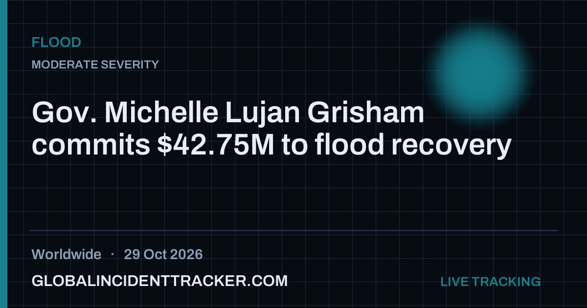 Flood incident in worldwide on 29 October 2026 — Global Incident Tracker report card