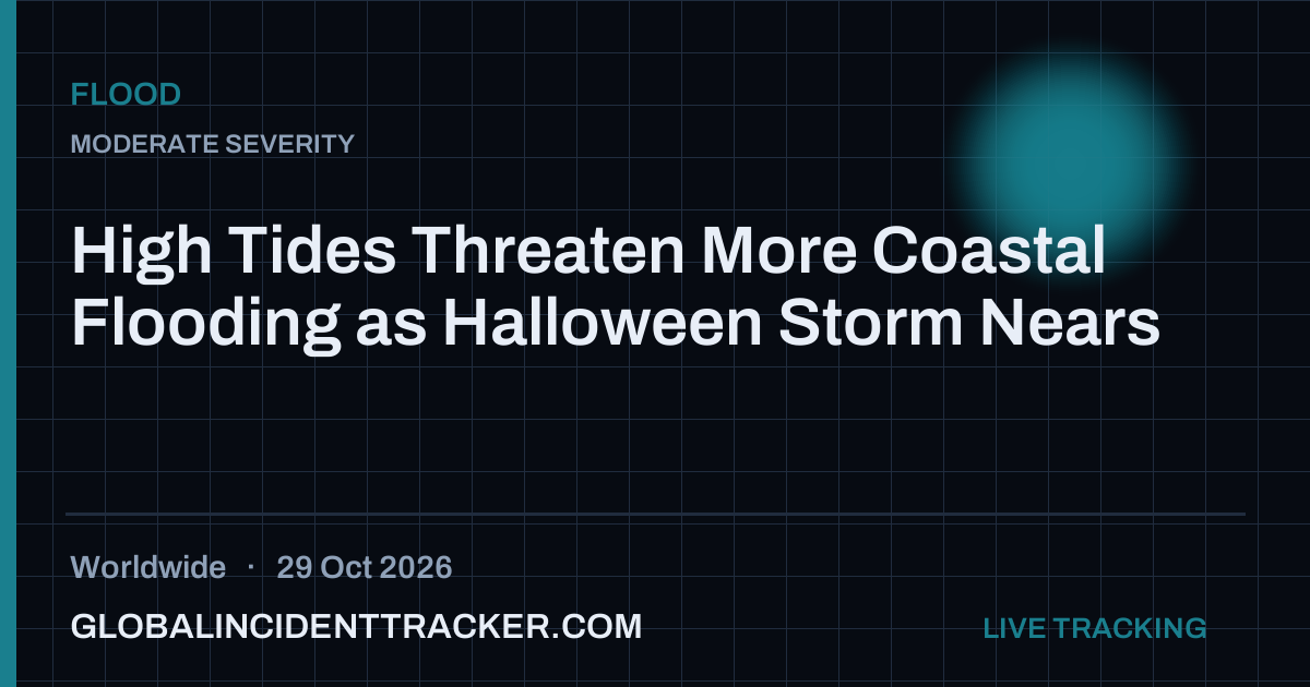 High Tides Threaten More Coastal Flooding as Halloween Storm Nears — 29 ...