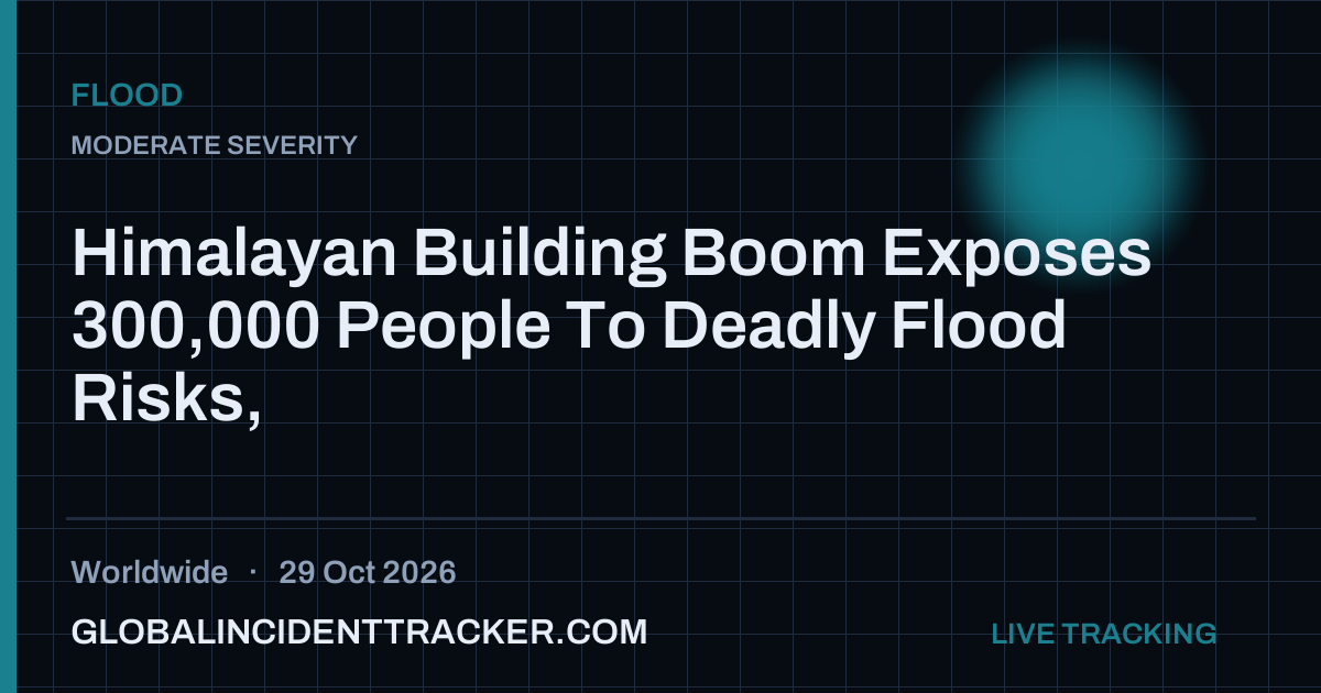 Flood incident in worldwide on 29 October 2026 — Global Incident Tracker report card