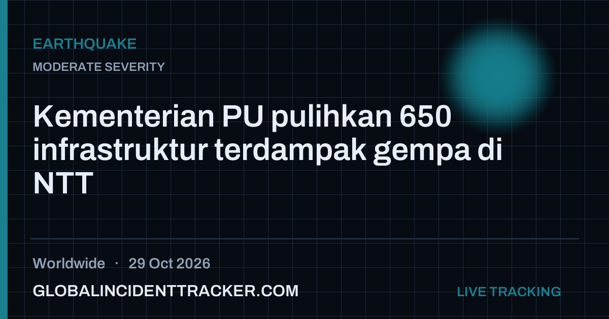 Earthquake incident in worldwide on 29 October 2026 — Global Incident Tracker report card
