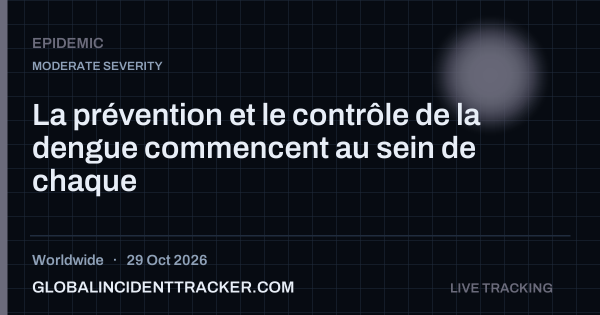 Epidemic incident in worldwide on 29 October 2026 — Global Incident Tracker report card