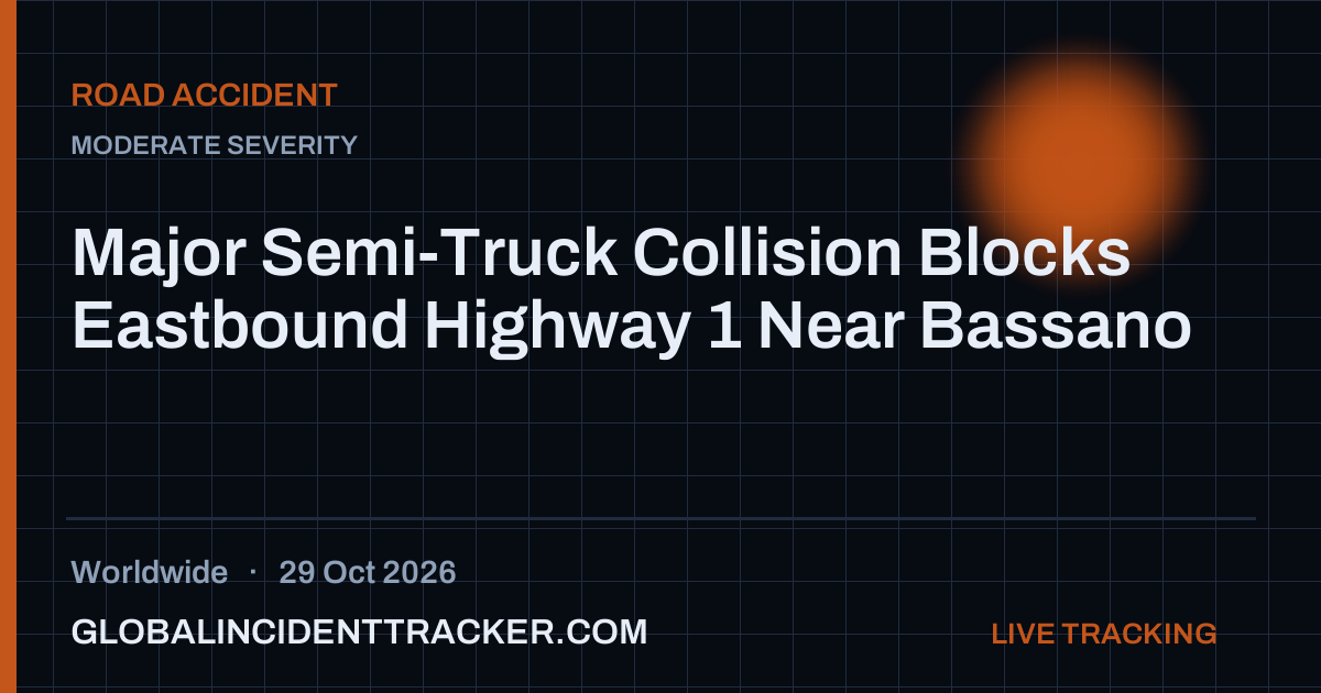 Road Accident incident in worldwide on 29 October 2026 — Global Incident Tracker report card