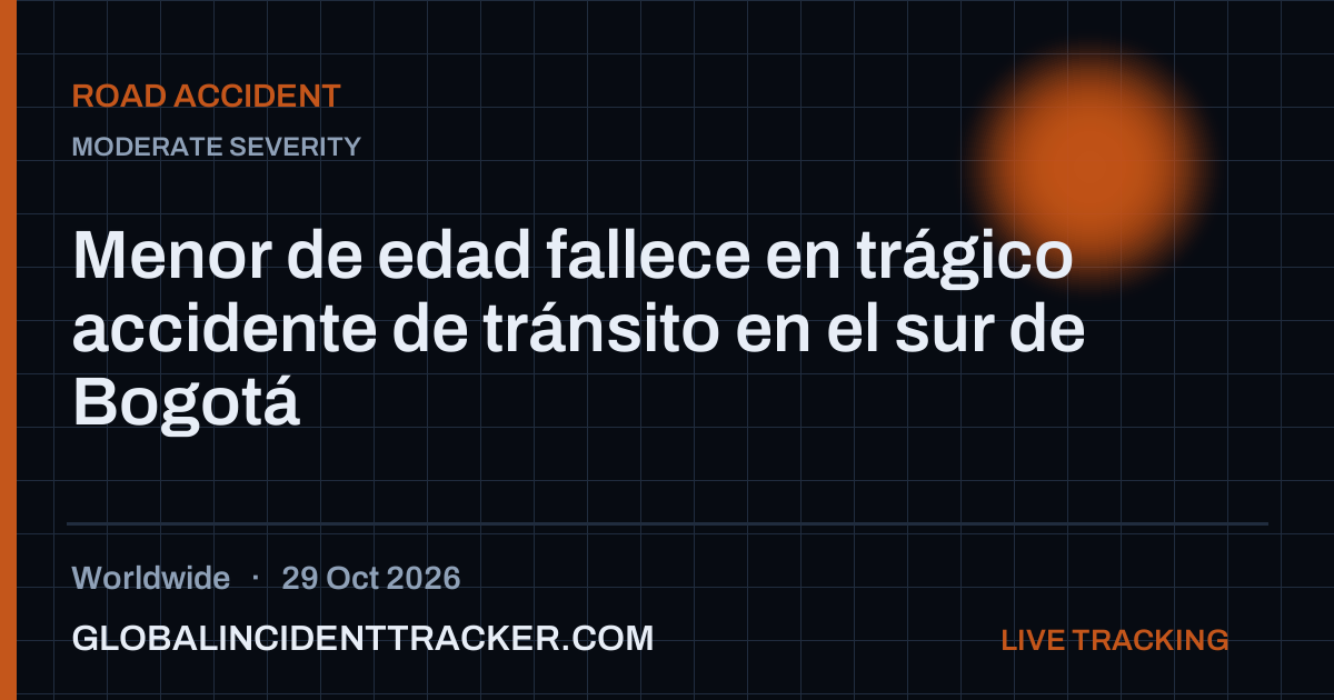 Road Accident incident in worldwide on 29 October 2026 — Global Incident Tracker report card