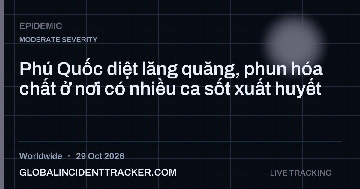 Epidemic incident in worldwide on 29 October 2026 — Global Incident Tracker report card
