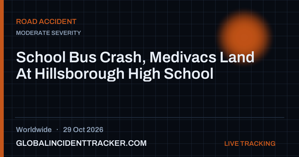 Road Accident incident in worldwide on 29 October 2026 — Global Incident Tracker report card