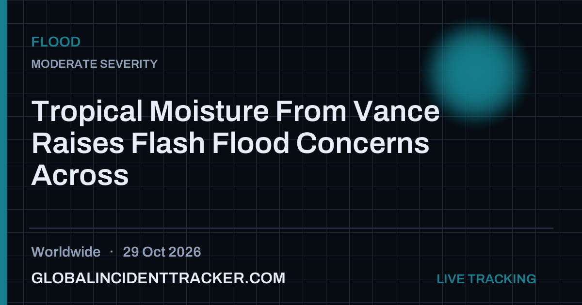 Flood incident in worldwide on 29 October 2026 — Global Incident Tracker report card