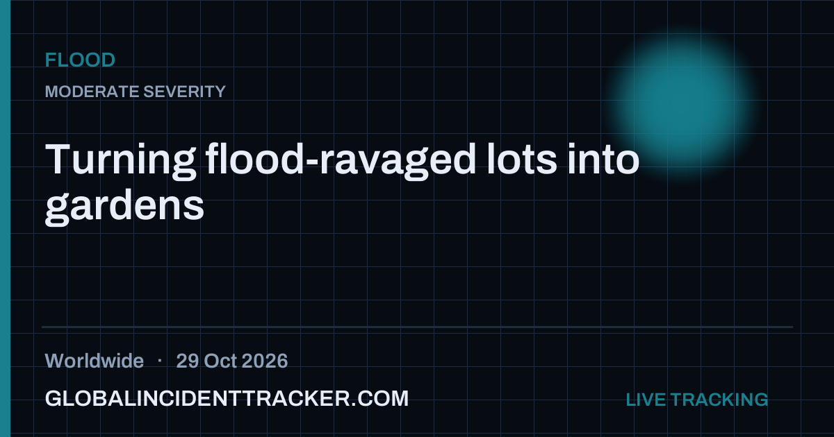 Flood incident in worldwide on 29 October 2026 — Global Incident Tracker report card