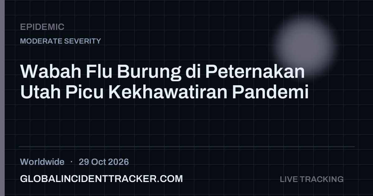 Epidemic incident in worldwide on 29 October 2026 — Global Incident Tracker report card
