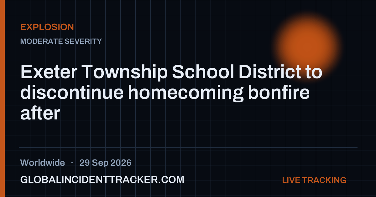 Exeter Township School District to discontinue homecoming bonfire after ...