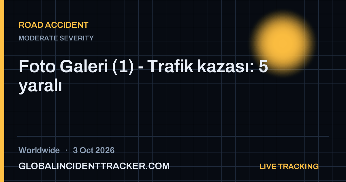Road Accident incident in worldwide on 3 October 2026 — Global Incident Tracker report card