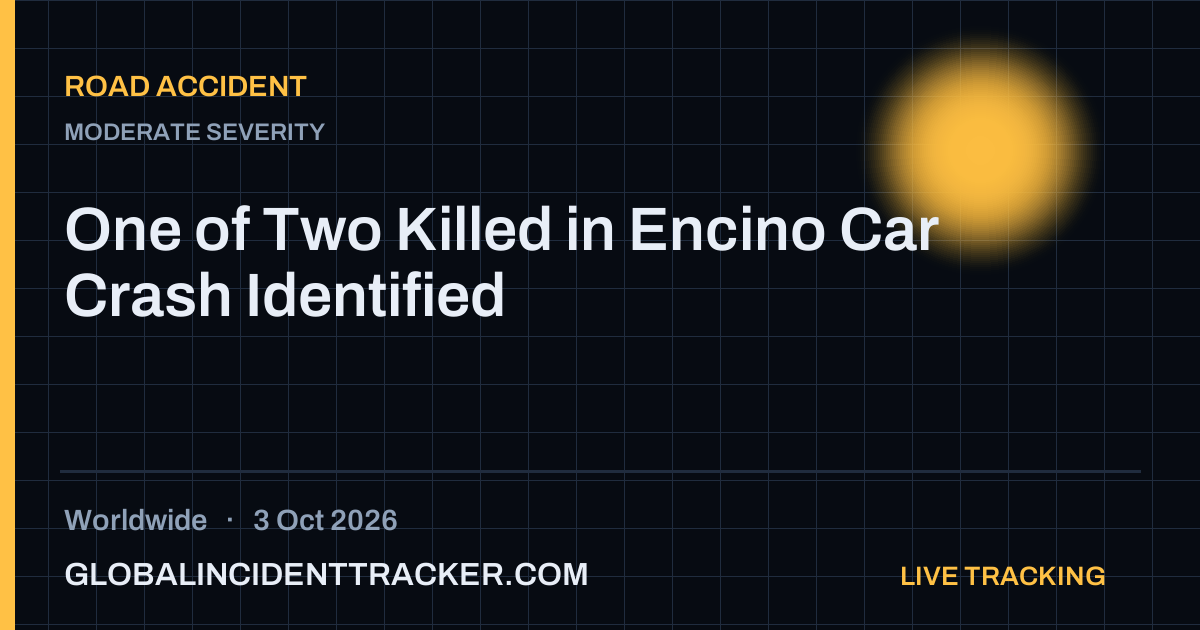 Road Accident incident in worldwide on 3 October 2026 — Global Incident Tracker report card