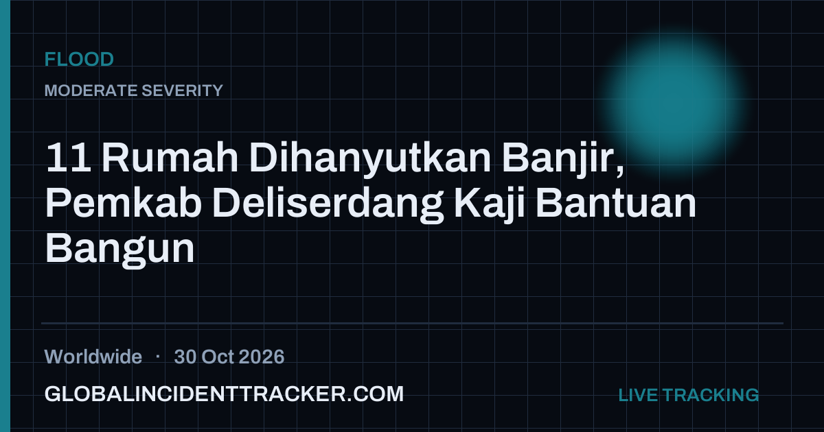 Flood incident in worldwide on 30 October 2026 — Global Incident Tracker report card