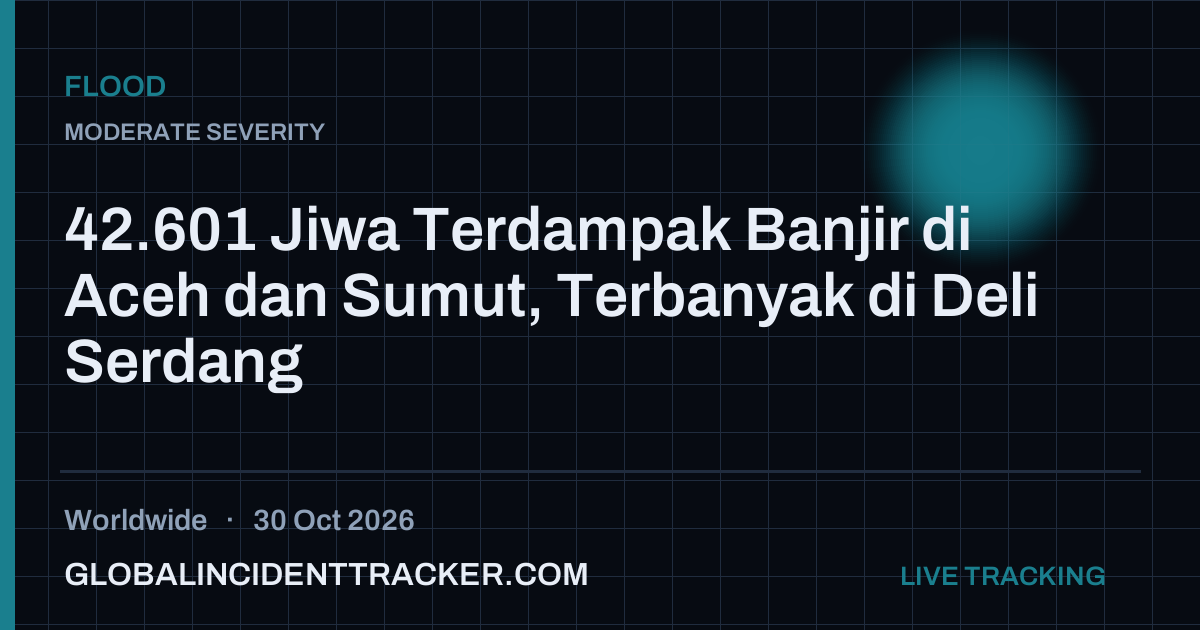Flood incident in worldwide on 30 October 2026 — Global Incident Tracker report card
