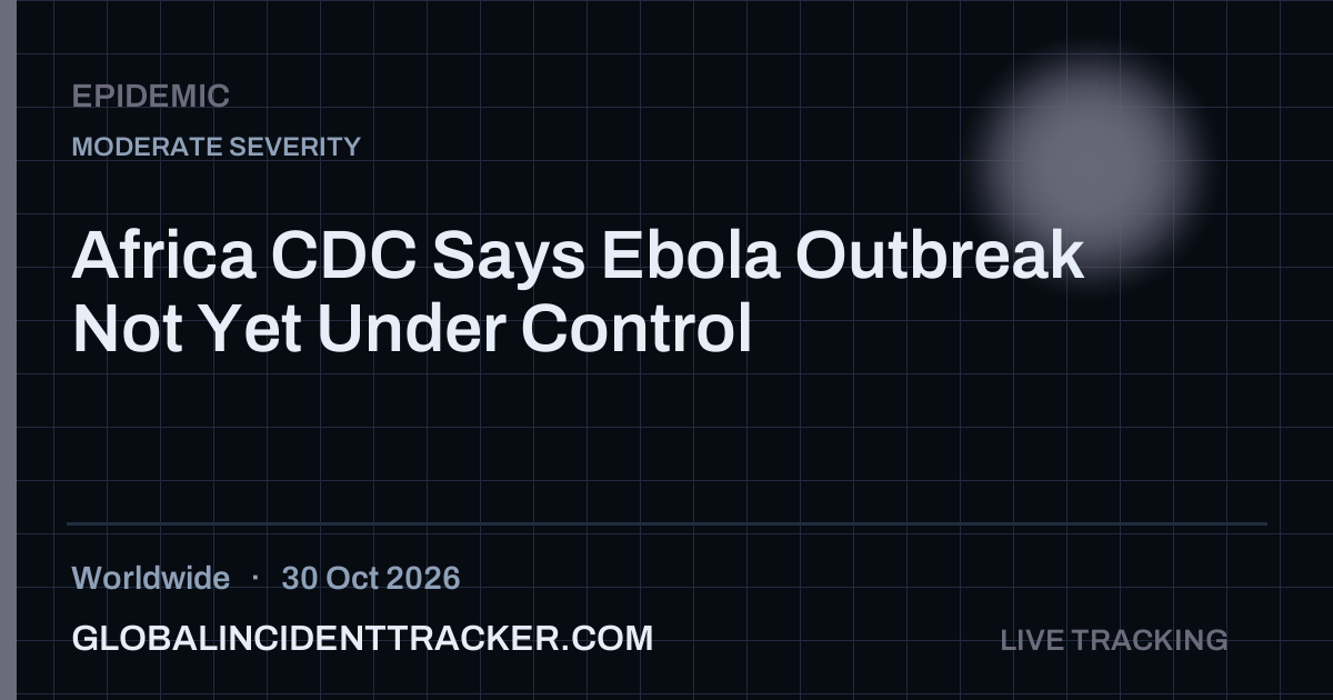 Epidemic incident in worldwide on 30 October 2026 — Global Incident Tracker report card