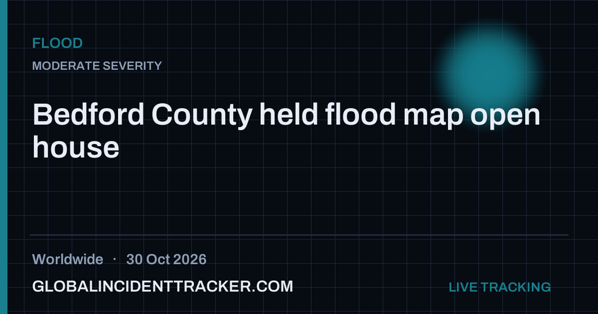 Flood incident in worldwide on 30 October 2026 — Global Incident Tracker report card