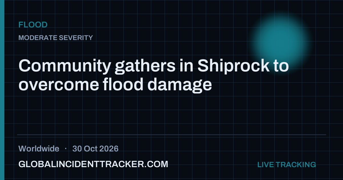 Flood incident in worldwide on 30 October 2026 — Global Incident Tracker report card