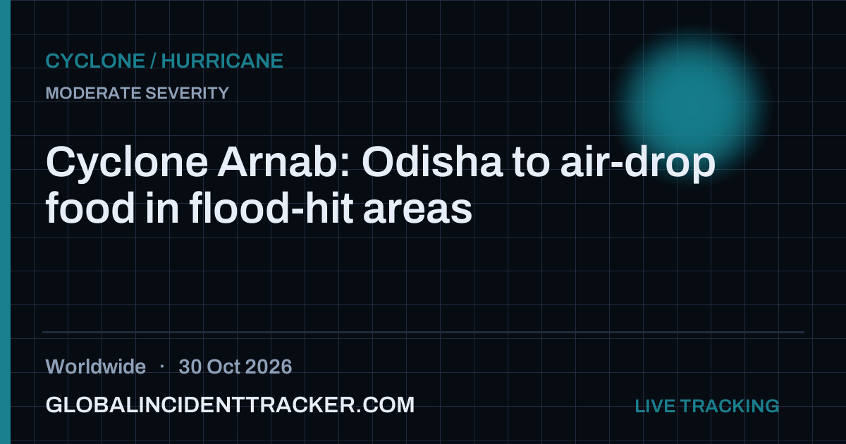 Cyclone / Hurricane incident in worldwide on 30 October 2026 — Global Incident Tracker report card