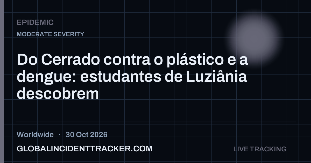 Epidemic incident in worldwide on 30 October 2026 — Global Incident Tracker report card