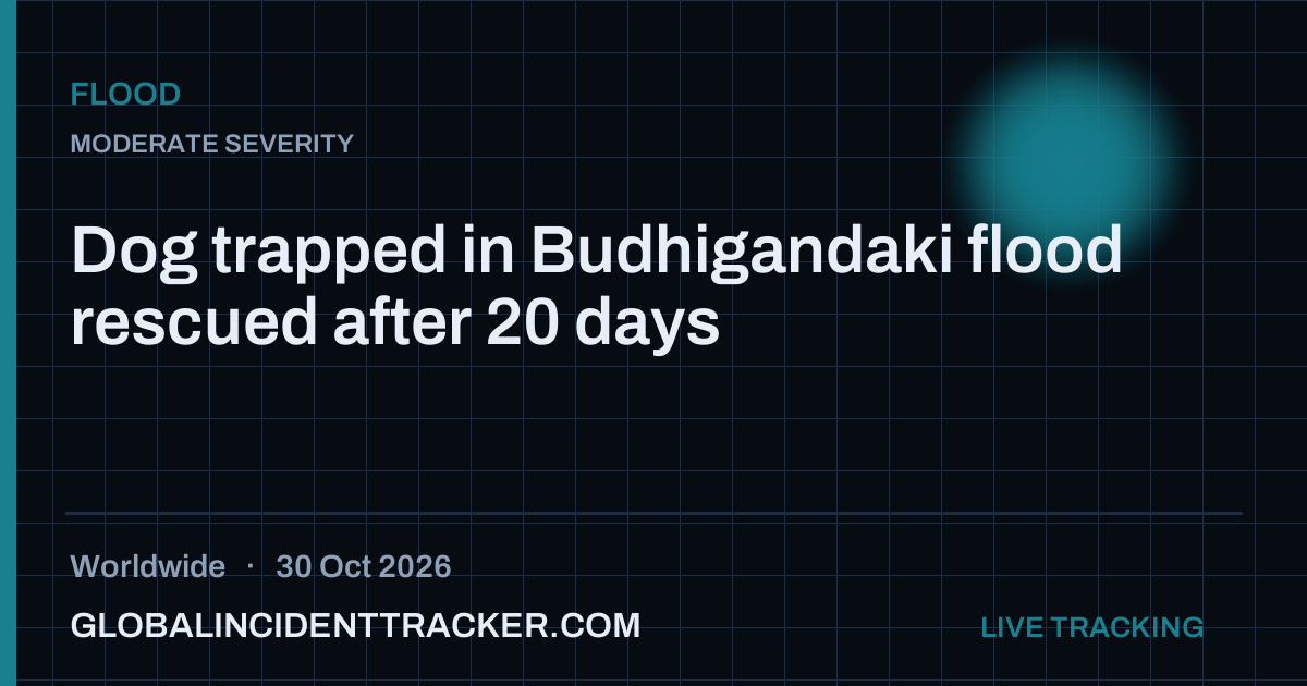 Flood incident in worldwide on 30 October 2026 — Global Incident Tracker report card