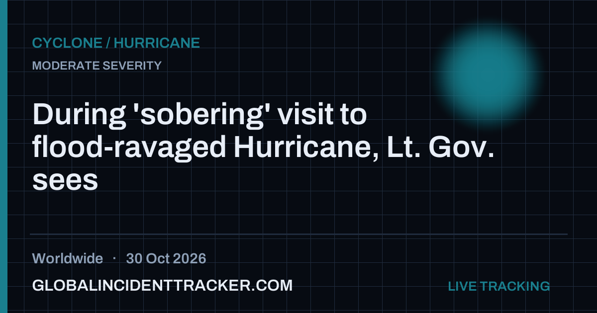 Cyclone / Hurricane incident in worldwide on 30 October 2026 — Global Incident Tracker report card