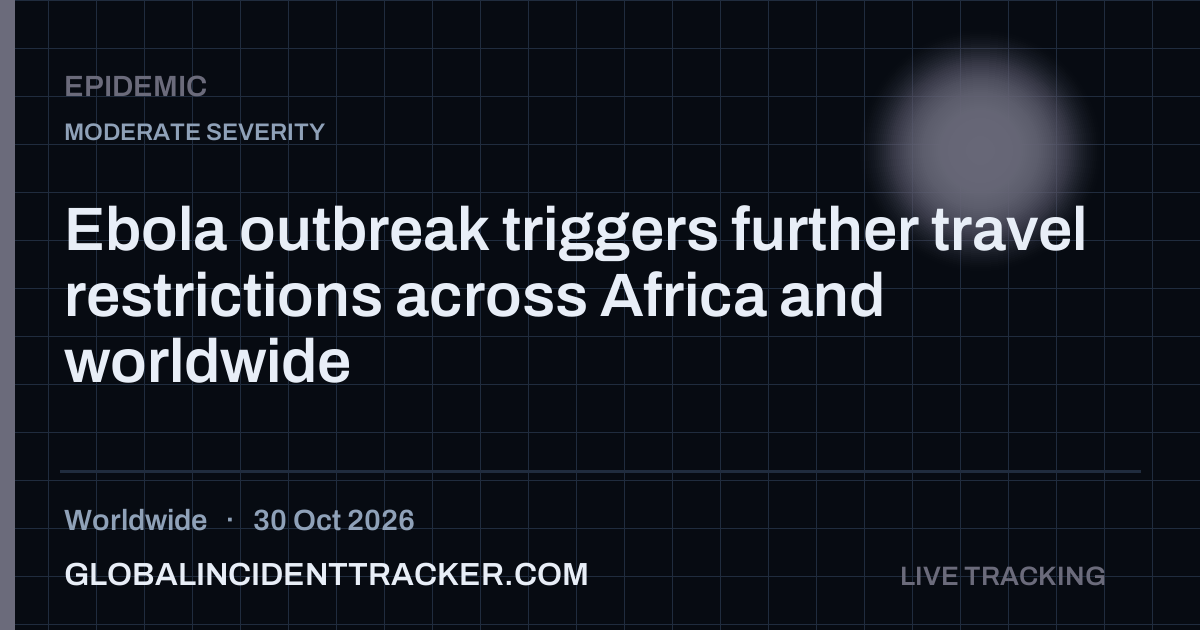 Epidemic incident in worldwide on 30 October 2026 — Global Incident Tracker report card