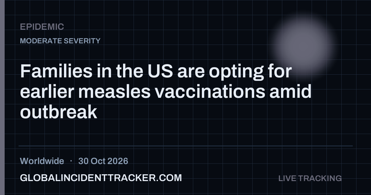 Epidemic incident in worldwide on 30 October 2026 — Global Incident Tracker report card