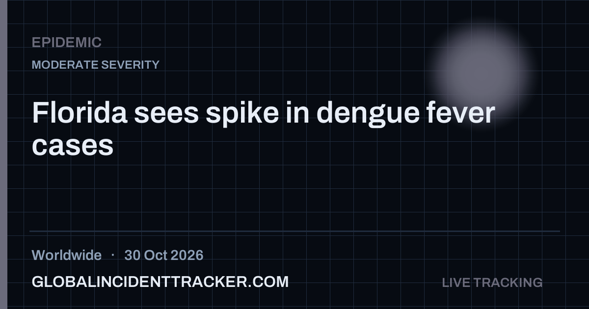 Epidemic incident in worldwide on 30 October 2026 — Global Incident Tracker report card