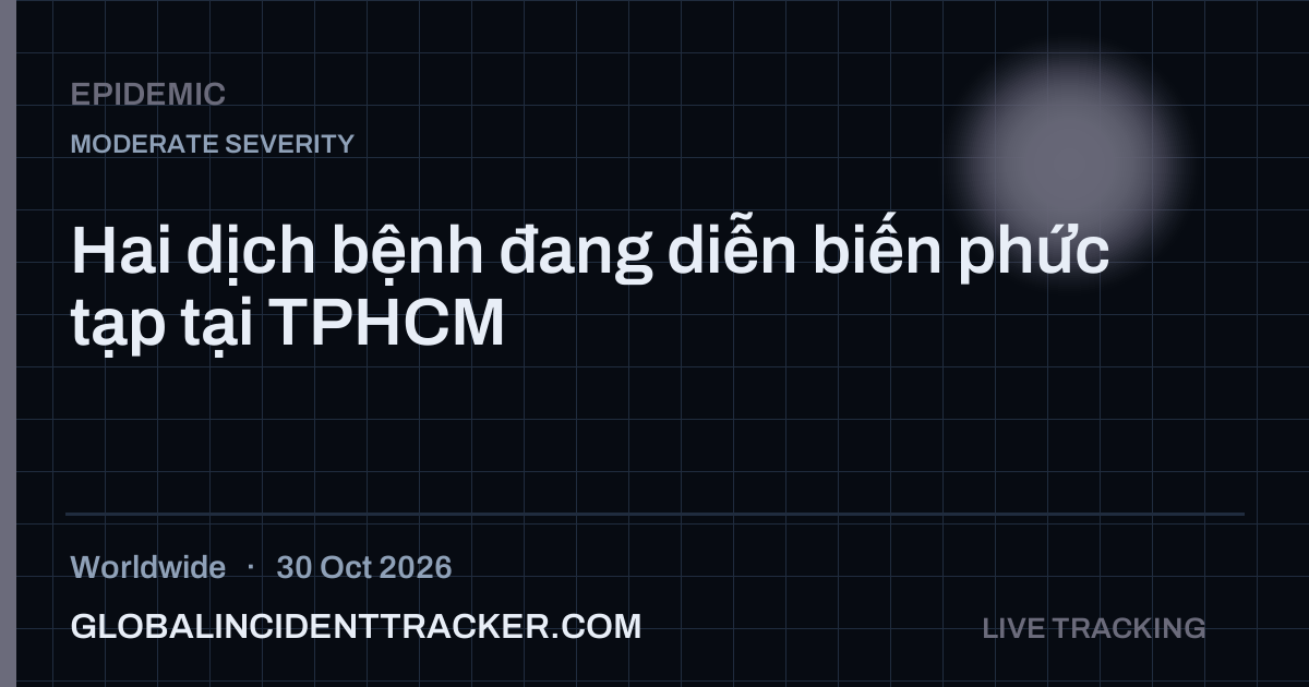 Epidemic incident in worldwide on 30 October 2026 — Global Incident Tracker report card