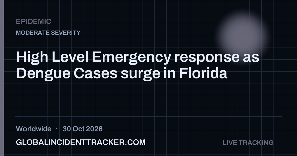 Epidemic incident in worldwide on 30 October 2026 — Global Incident Tracker report card