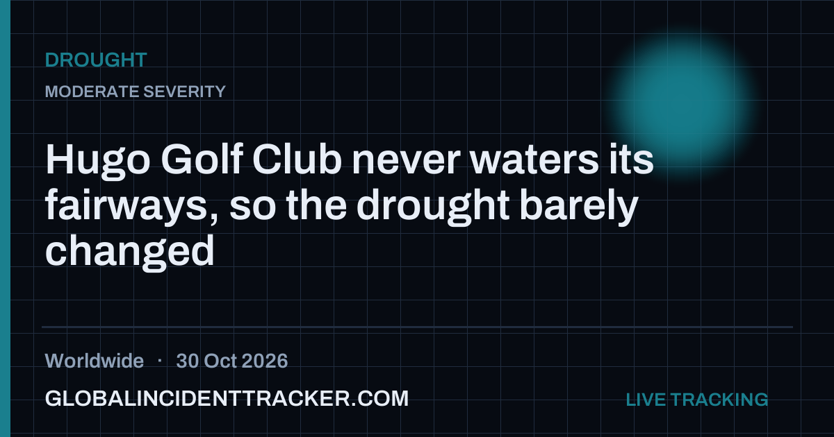 Drought incident in worldwide on 30 October 2026 — Global Incident Tracker report card