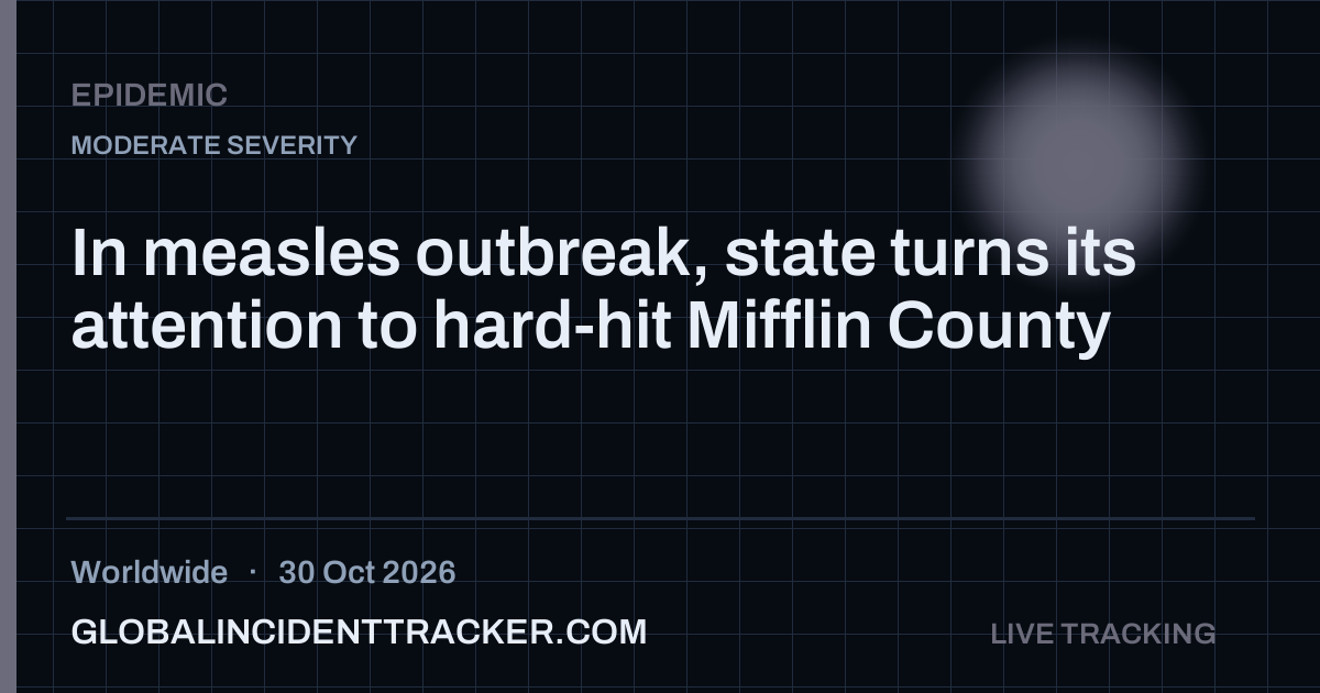 Epidemic incident in worldwide on 30 October 2026 — Global Incident Tracker report card