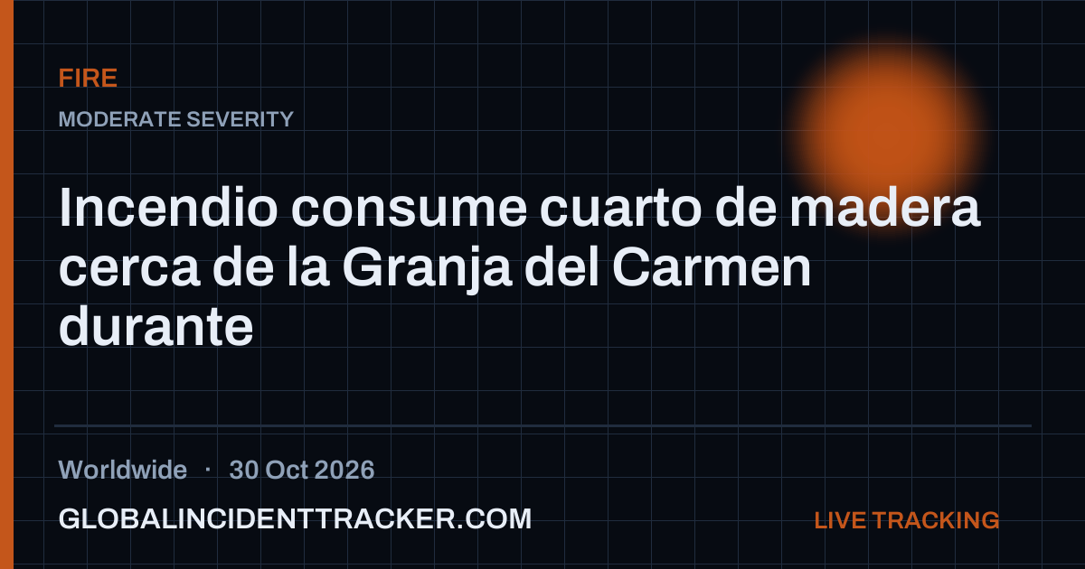 Fire incident in worldwide on 30 October 2026 — Global Incident Tracker report card