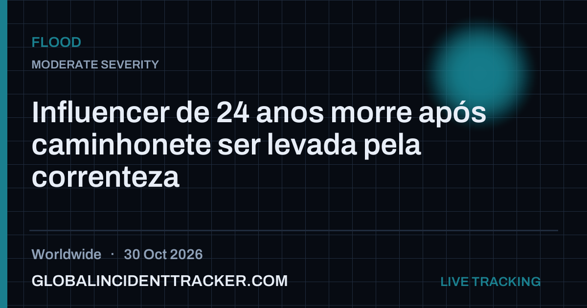 Flood incident in worldwide on 30 October 2026 — Global Incident Tracker report card
