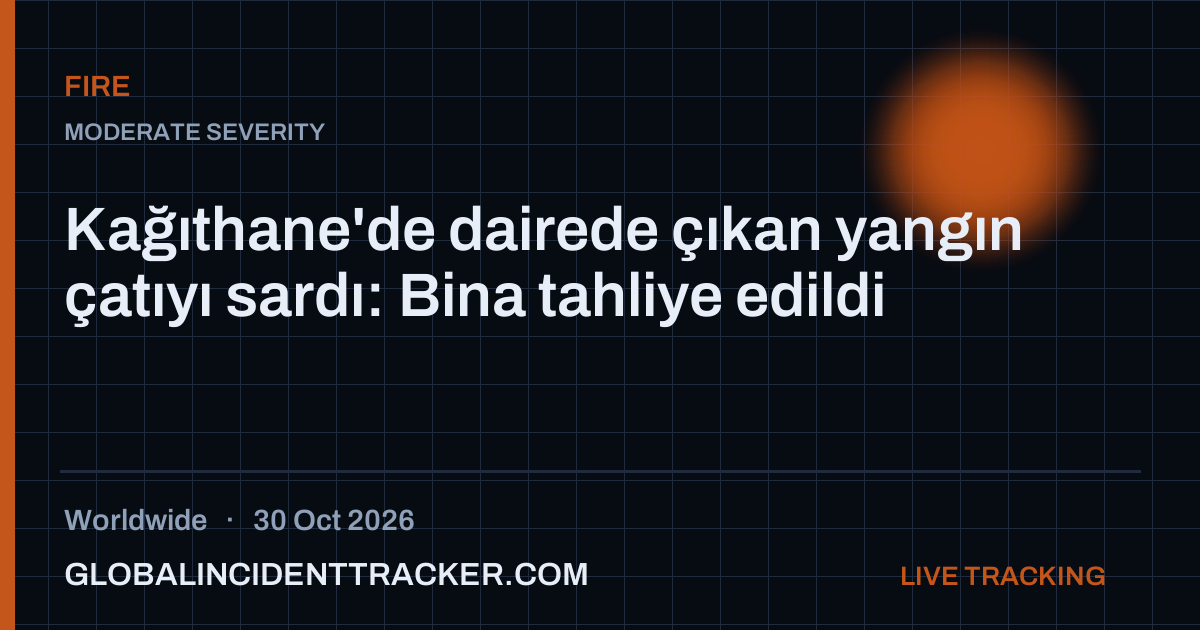 Fire incident in worldwide on 30 October 2026 — Global Incident Tracker report card