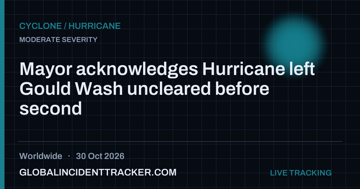 Cyclone / Hurricane incident in worldwide on 30 October 2026 — Global Incident Tracker report card