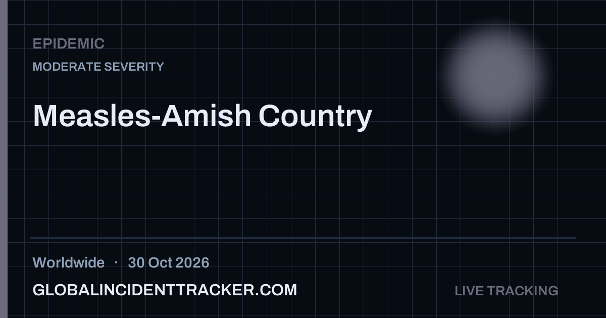 Epidemic incident in worldwide on 30 October 2026 — Global Incident Tracker report card