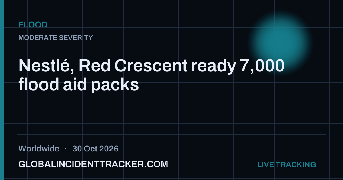 Flood incident in worldwide on 30 October 2026 — Global Incident Tracker report card