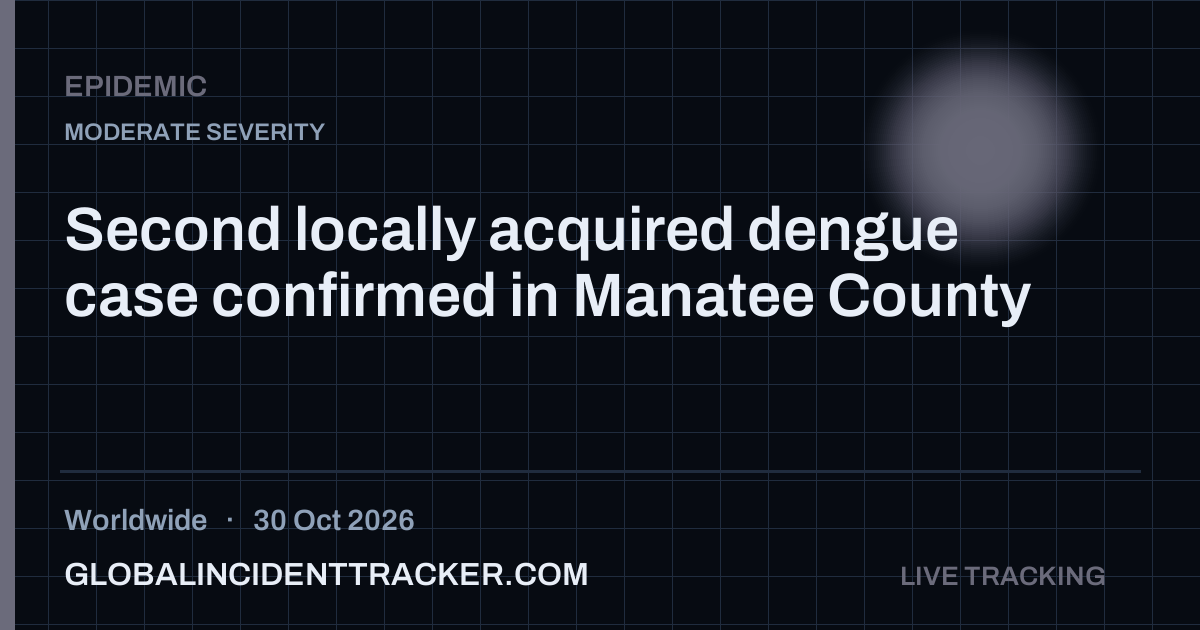 Epidemic incident in worldwide on 30 October 2026 — Global Incident Tracker report card