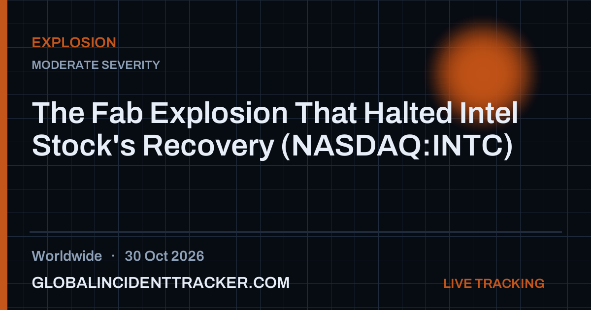 Explosion incident in worldwide on 30 October 2026 — Global Incident Tracker report card