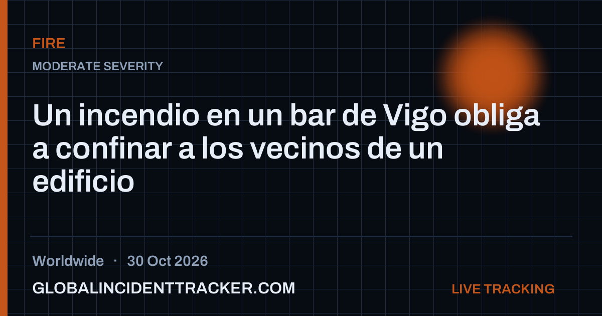 Fire incident in worldwide on 30 October 2026 — Global Incident Tracker report card