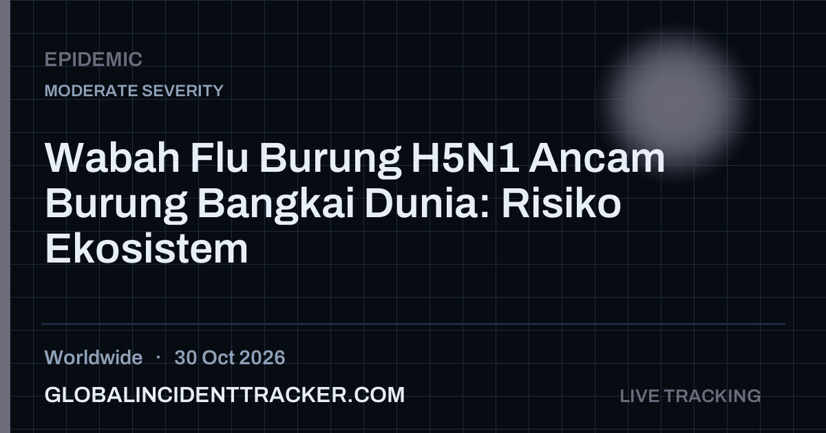 Epidemic incident in worldwide on 30 October 2026 — Global Incident Tracker report card