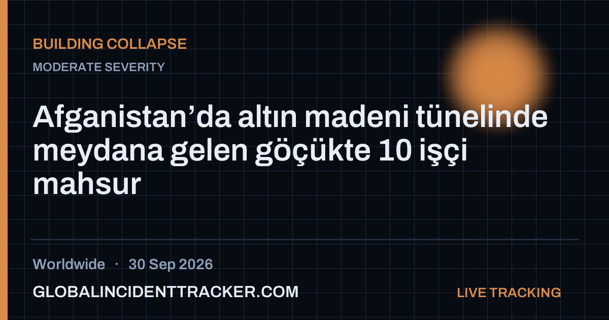 Building Collapse incident in worldwide on 30 September 2026 — Global Incident Tracker report card
