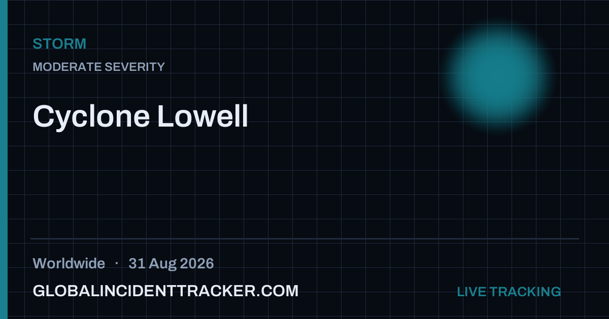 Storm incident in worldwide on 31 August 2026 — Global Incident Tracker report card