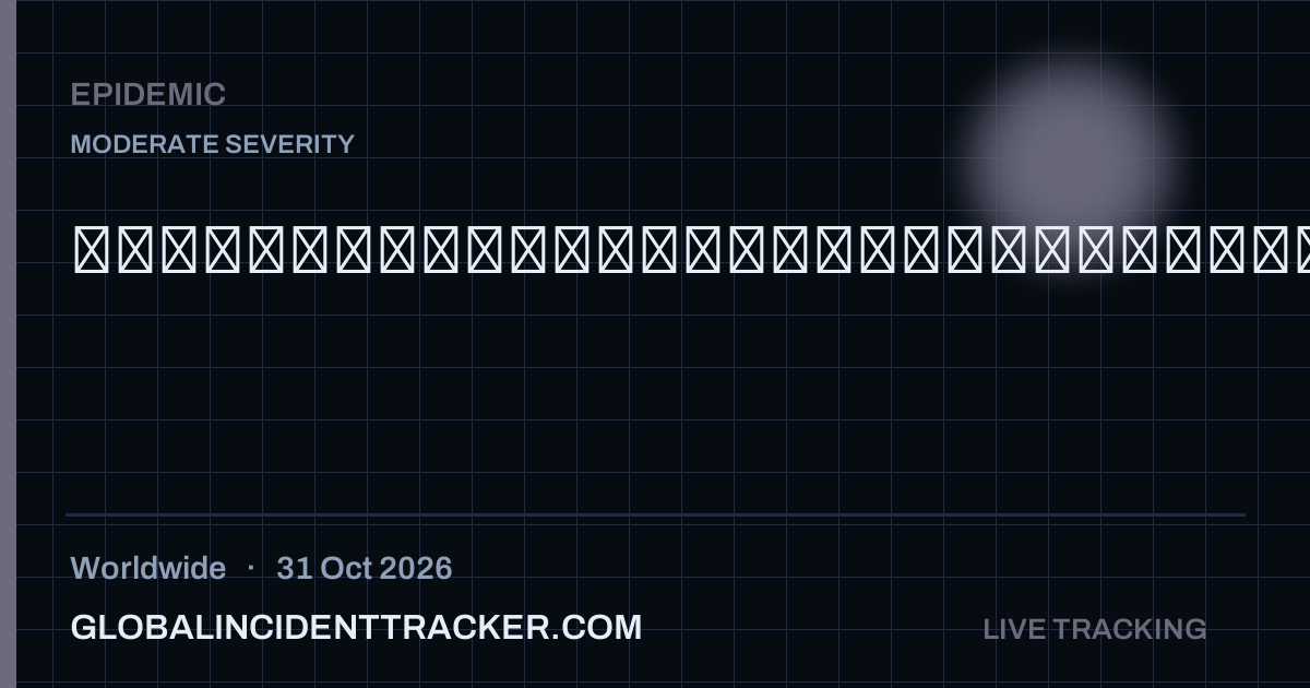 Epidemic incident in worldwide on 31 October 2026 — Global Incident Tracker report card