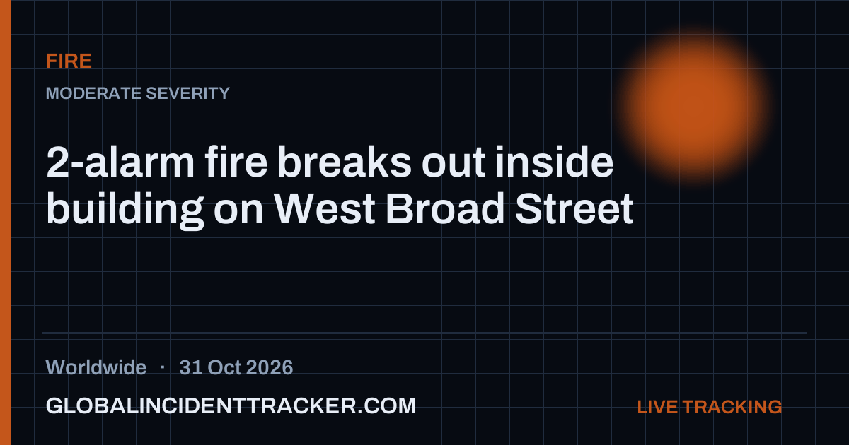 Fire incident in worldwide on 31 October 2026 — Global Incident Tracker report card