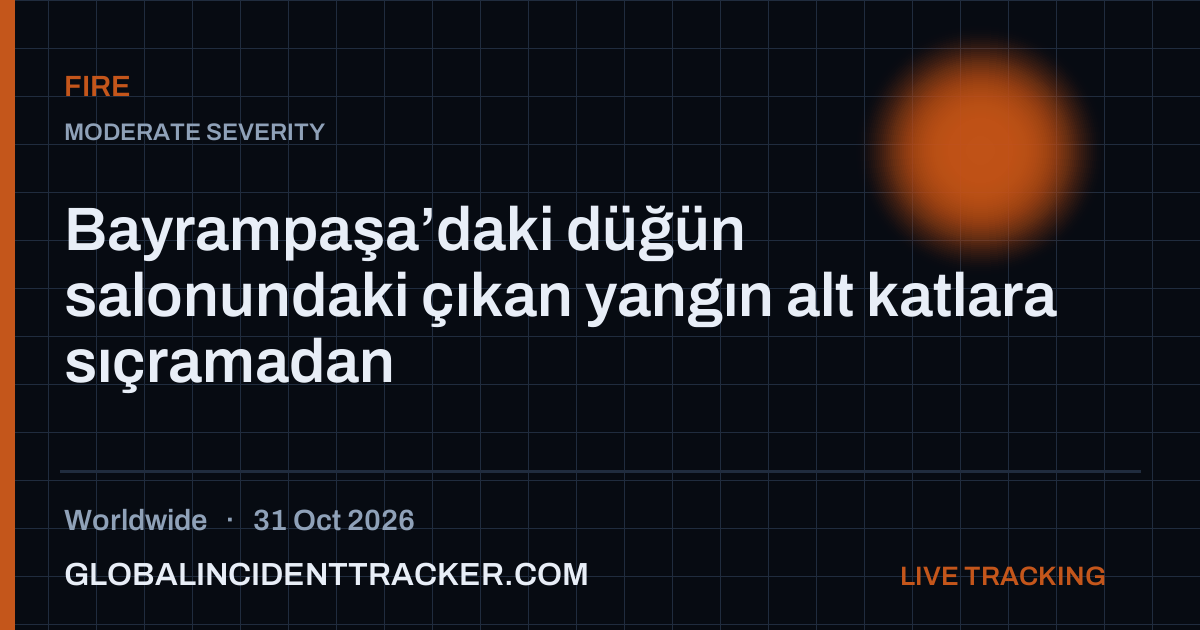 Fire incident in worldwide on 31 October 2026 — Global Incident Tracker report card
