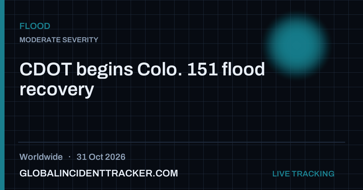Flood incident in worldwide on 31 October 2026 — Global Incident Tracker report card