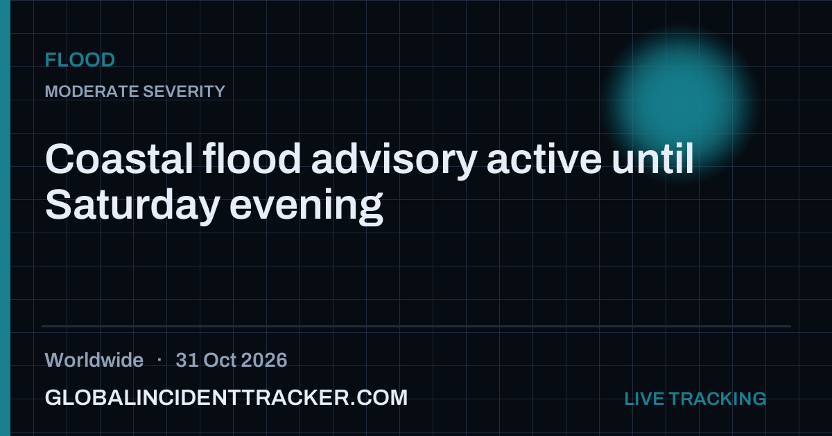 Flood incident in worldwide on 31 October 2026 — Global Incident Tracker report card